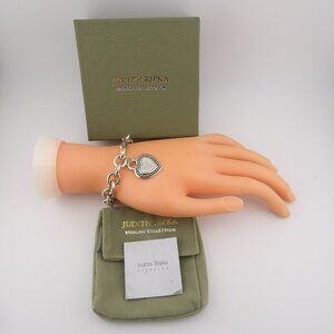 Judith Ripka Heart Charm Bracelet "L"